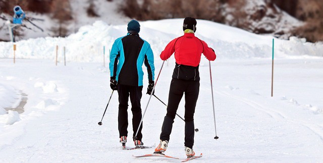 skiing injury in winter