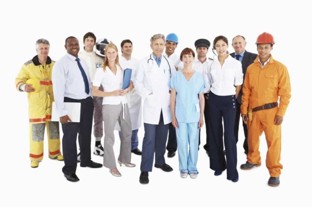 physiotherapist working with business and employers