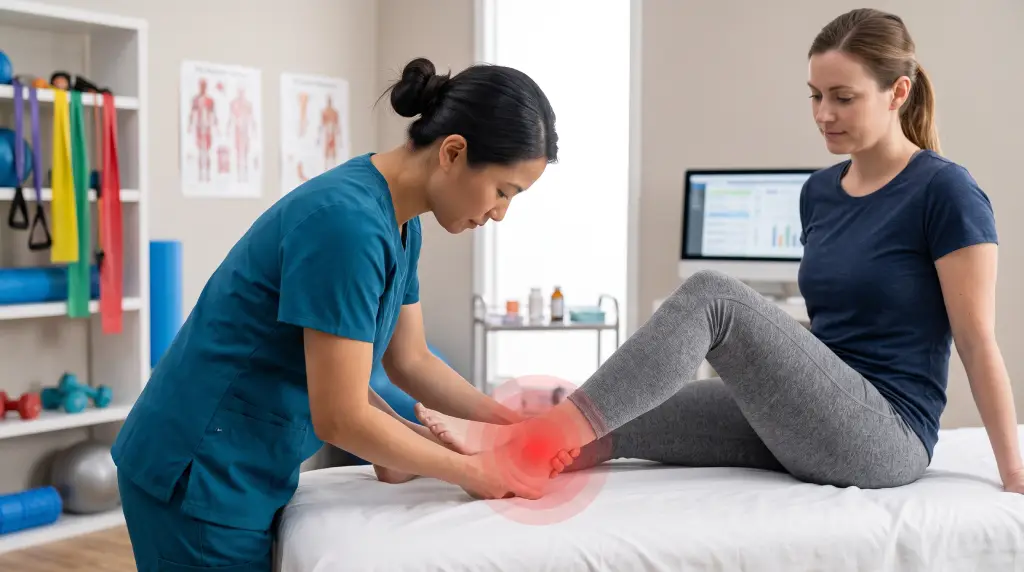 Ankle sprain and strain relief through physiotherapy at Pro Fusion Rehab in Pickering and Milton, Ontario