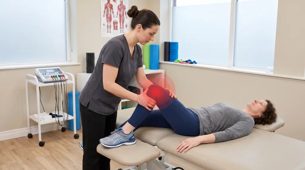 Knee pain treatment with physiotherapy at Pro Fusion Rehab in Pickering and Milton, Ontario