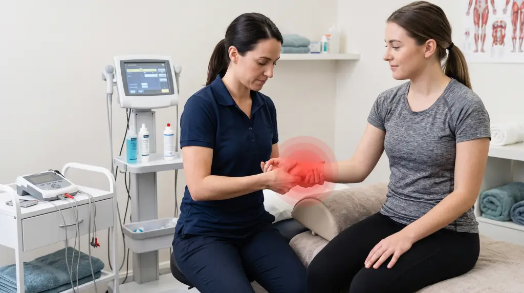 Wrist pain treatment with physiotherapy at Pro Fusion Rehab in Pickering and Milton, Ontario